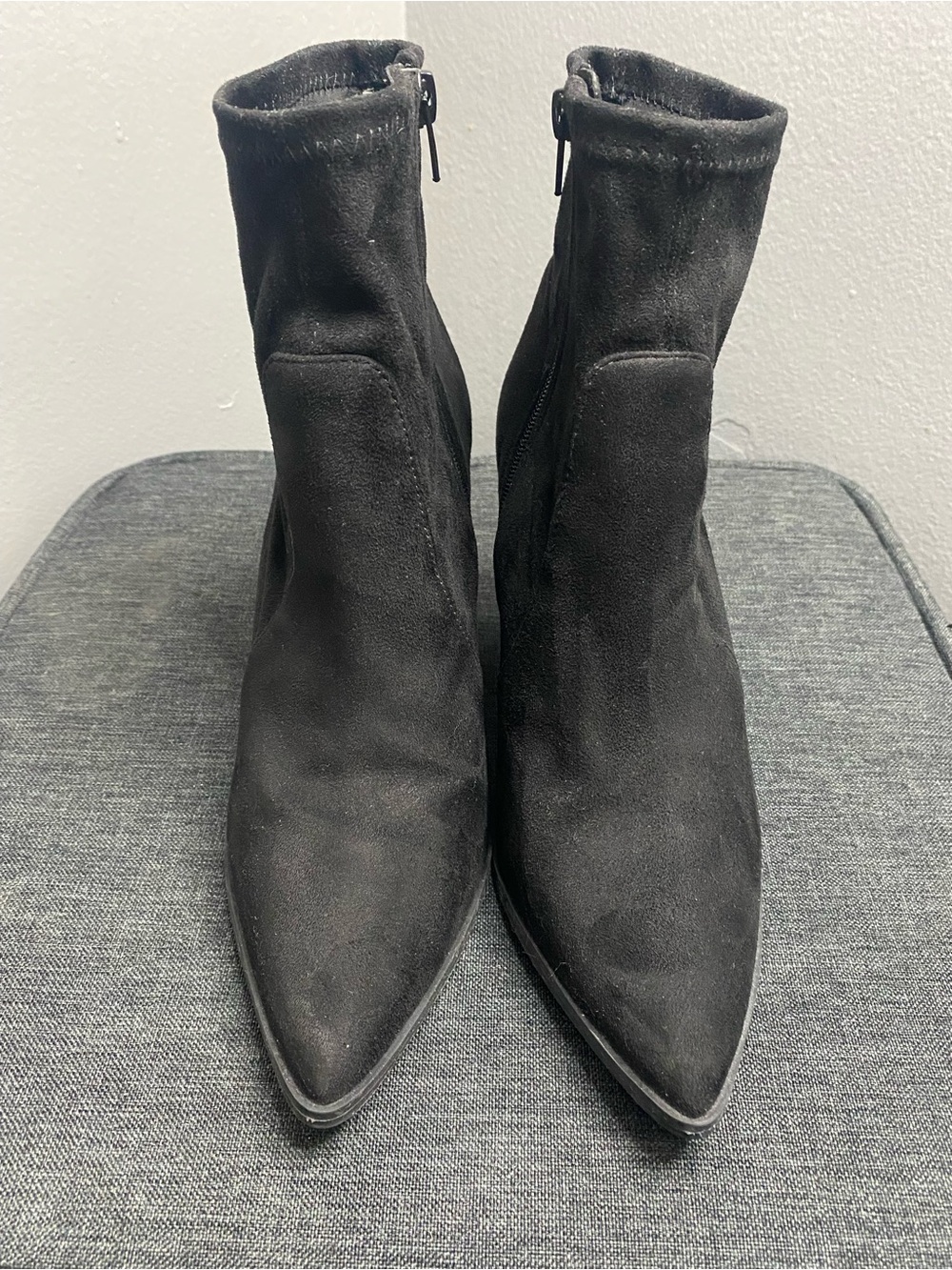 Steve Madden Touchdown Suede Boot 3.5” Stacked Heel